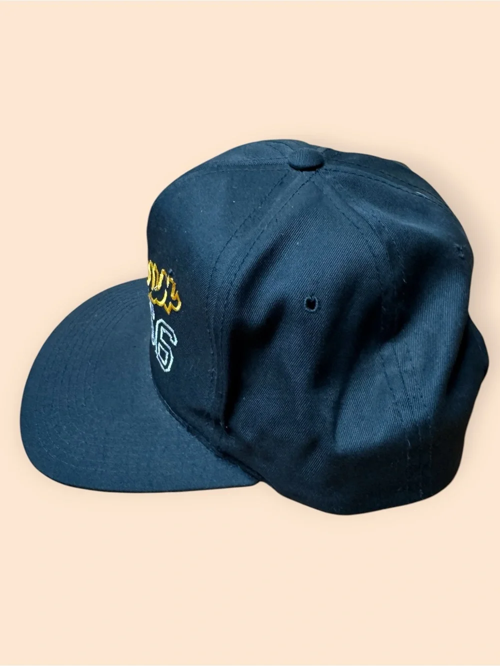 Vintage 1990s Pittsburgh Penguins Mario Lemieux SnapBack Hat NHL Vtg 90s